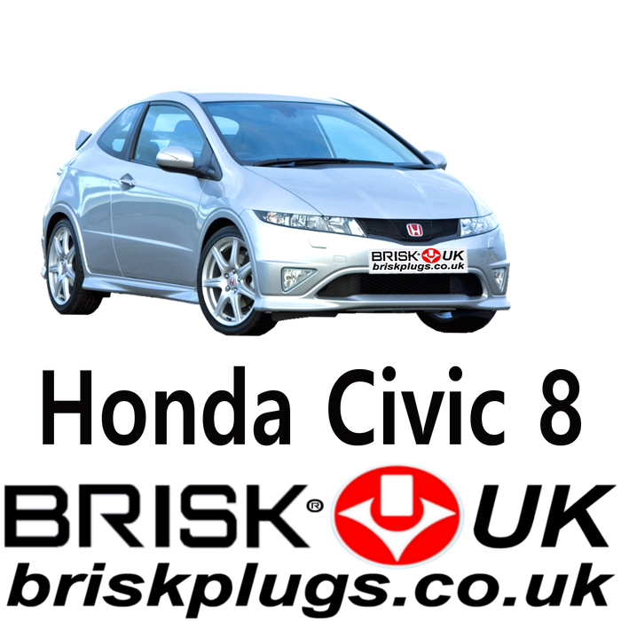 Honda Civic 8 Brisk Racing Spark Plugs 1.3 1.6 1.8 2.0 Type R 05-11
