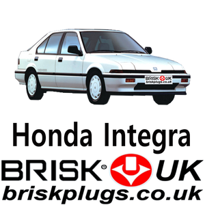 Honda Integra Spark Plugs Brisk Racing LPG CNG iVtec 1.6 85-89 DA