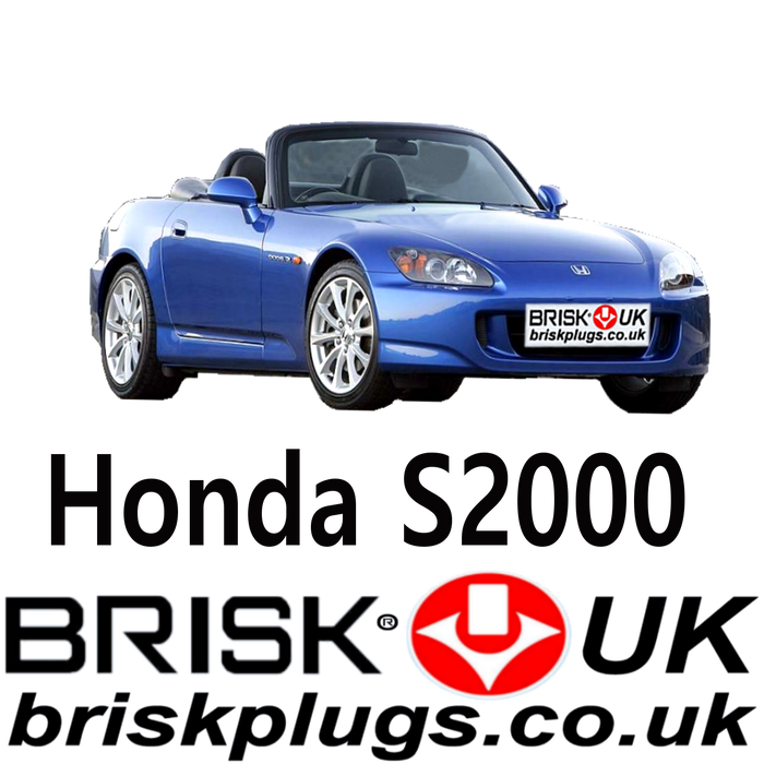 Honda S2000 Racing Spark Plugs Brisk Premium LPG LNG Vtec 2.0 99-09