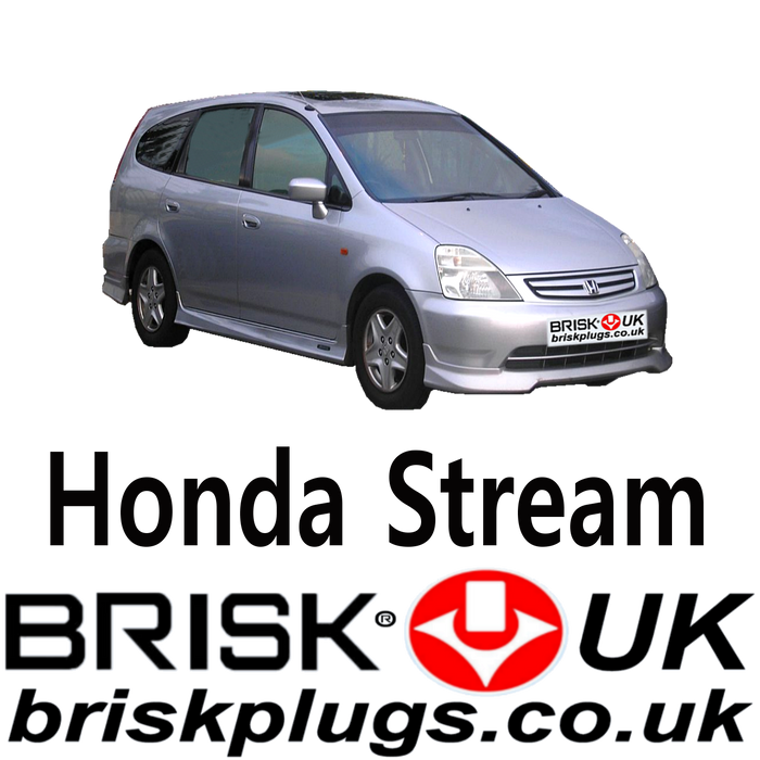 Honda Stream RN Performance Spark Plugs Brisk LPG CNG Vtec 1.7 1.8 2.0 01-06