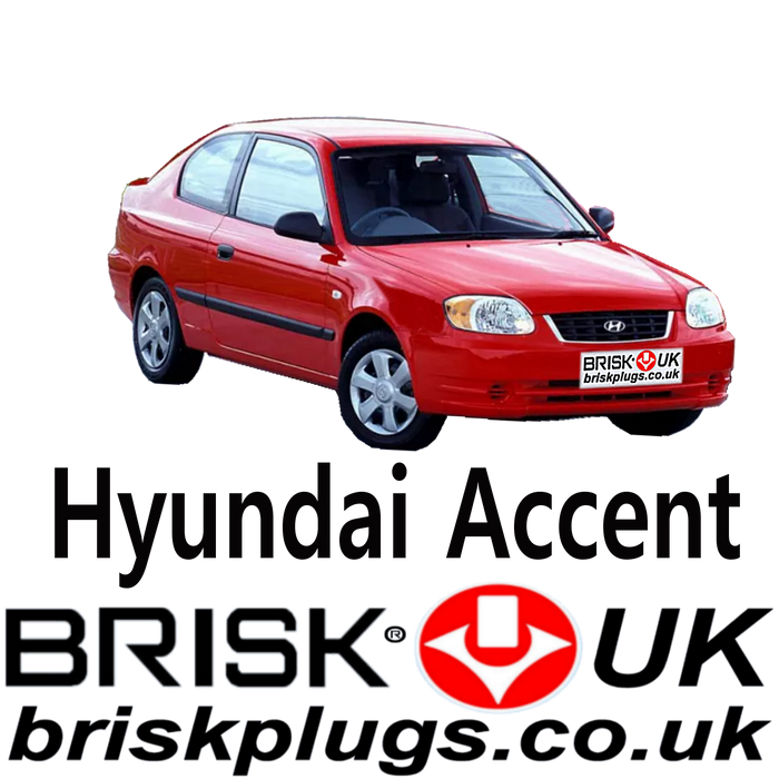 Hyundai Accent LC Brisk Spark Plugs Tuning LPG CNG 1.3 1.5 1.6 99-06