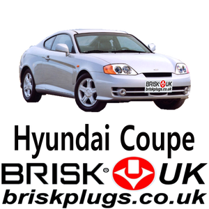 Hyundai Coupe GK Brisk Spark Plugs Performance LPG CNG 1.6 2.0 2.7 01-10