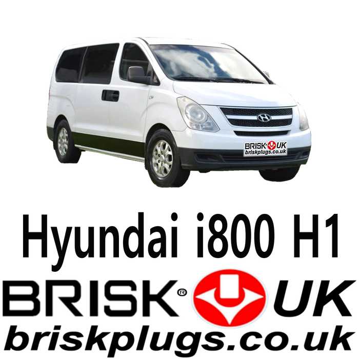 Hyundai i800 Van Replacement Brisk Spark Plugs LPG CNG GPL 2.4 06-17