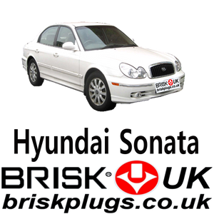 Hyundai Sonata EF Brisk Spark Plugs LPG CNG 2.0 2.4 2.5 2.7 98-05