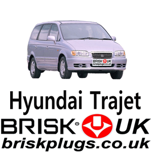 Brisk Racing Spark Plugs for Hyundai Trajet FO LPG CNG 2.0 2.7 00-08