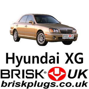 Brisk Racing Spark Plugs for Hyundai XG LPG CNG 2.5 3.0 3.5 98-06