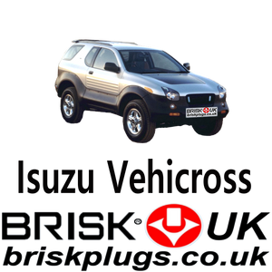 Brisk Spark Plugs Isuzu Vehicross VX LPG CNG Metano 3.2 96-01