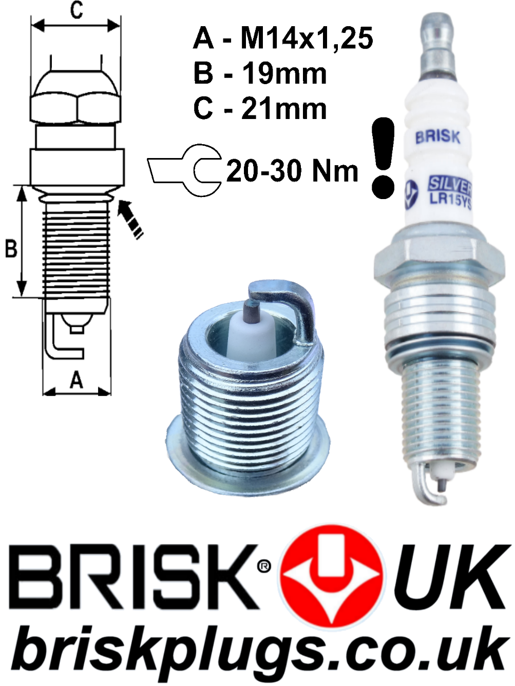Set Of 4 NGK BP7ES Spark Plugs – Classic Fit For Austin, Morris, Rover, Mini Cooper