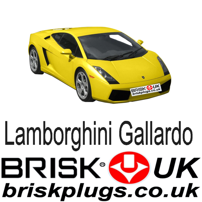 Lamborghini Gallardo & Superleggera 5.0 5.2 02-14 Brisk Spark Plugs