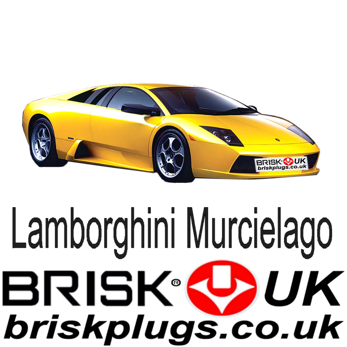 Lamborghini Murcielago 6.2 - 6.5 V12  01-10 Brisk Racing Spark Plugs
