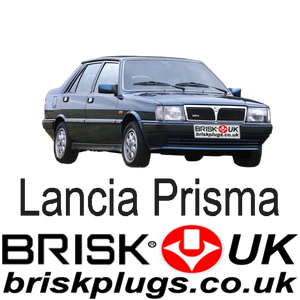 Lancia Prisma ie Spark Plugs Spare Parts HF 4WD LPG CNG GPL Tuning Twin Cam Brisk Spark Plugs