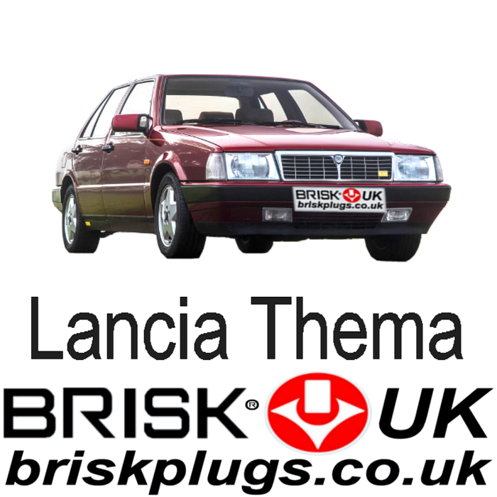 Lancia Thema 2.0 2.8 2.9 3.0 832 IE Turbo Brisk Spark Plugs