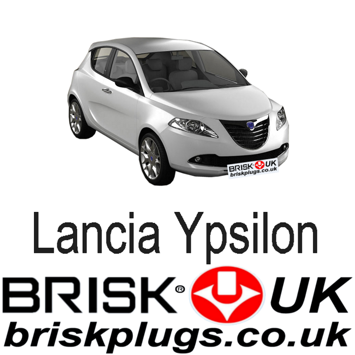 Lancia Chrysler Ypsilon 1.2 1.4 8v 16v 11-ON Brisk Spark Plugs UK