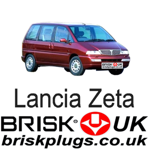 Lancia Zeta Synergie 807 Spark Plugs Recommended replacement Brisk Racing UK EU IT Asia