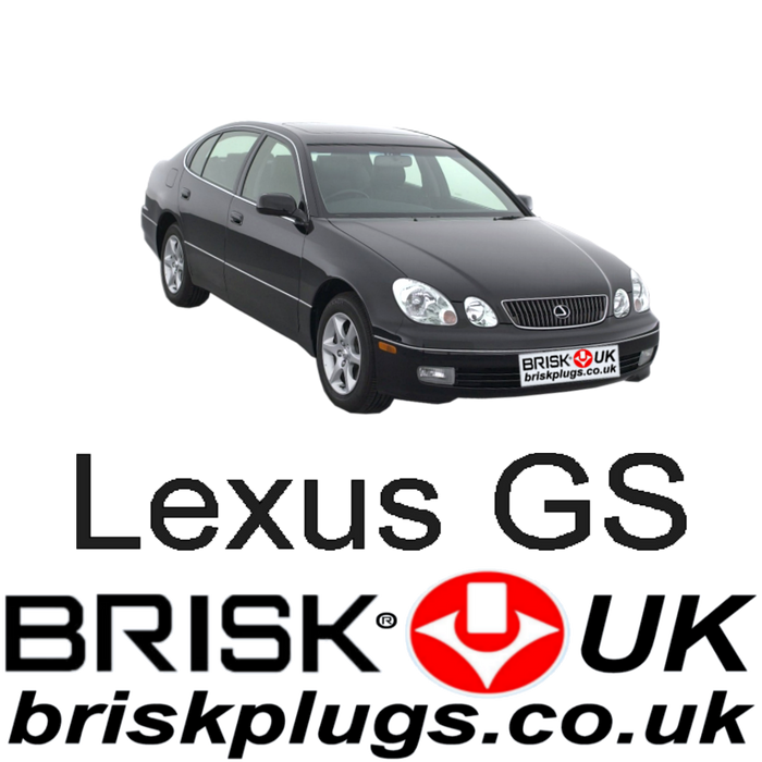 Lexus GS 300 430 3.0 4.3 97-05 Brisk Spark Plugs Racing LPG CNG LNG