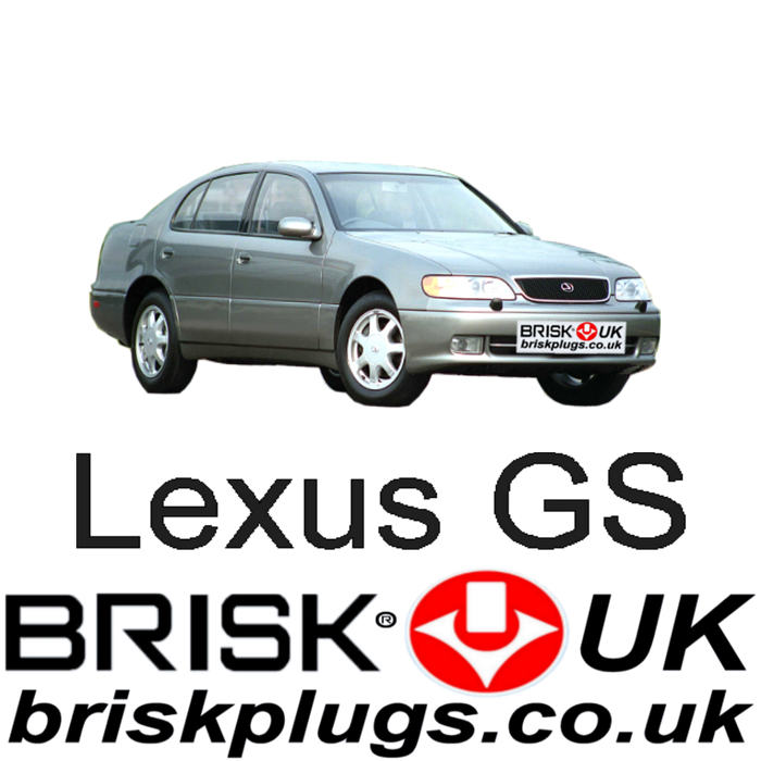 Lexus GS 300 3.0 92-97 Brisk Spark Plugs Racing LPG CNG LNG