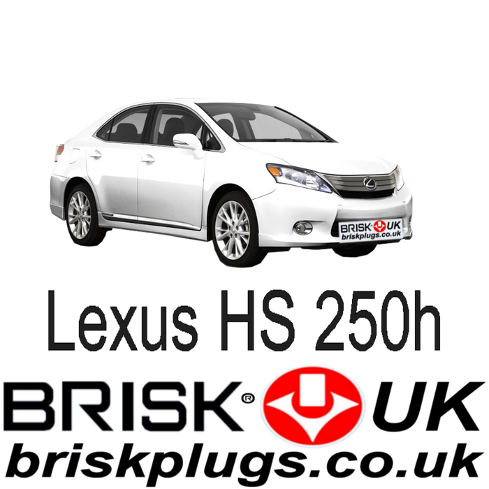 Lexus HS 250h Hybrid 09-18 Brisk Spark Plugs Racing Silver