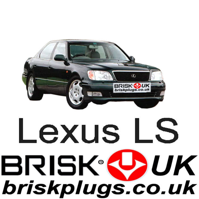 Lexus LS400 4.0 V8 32V 94-00 Brisk Spark Plugs Racing LPG CNG