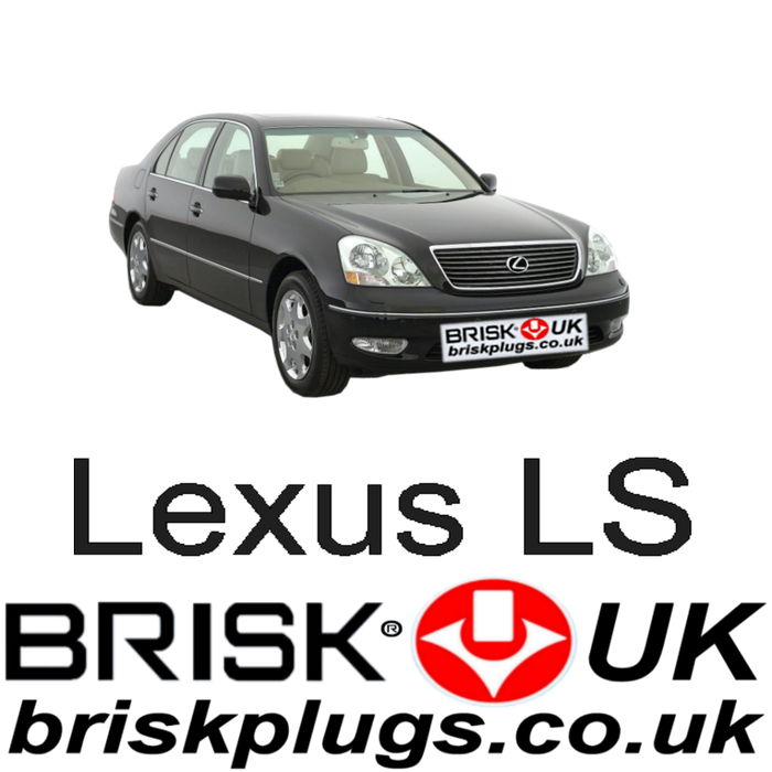 Lexus LS430 4.3 V8 32V 00-06 Brisk Spark Plugs Racing LPG CNG