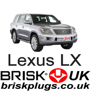 Lexus LX570 landcruiser recommended spark plugs lpg cng lng gpl fast shipping Brisk Racing UK 