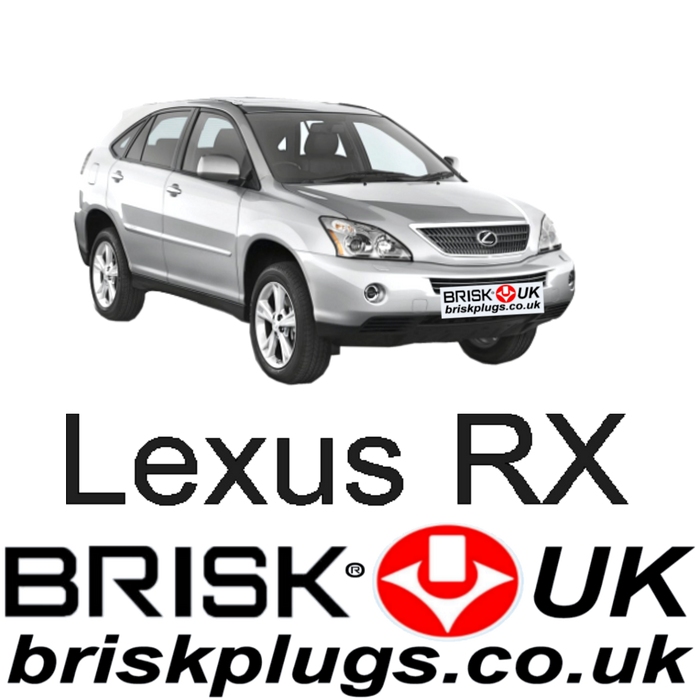 Lexus RX 300 330 350 400h 3.0 3.3 3.5 03-09 Brisk Spark Plugs Silver Racing
