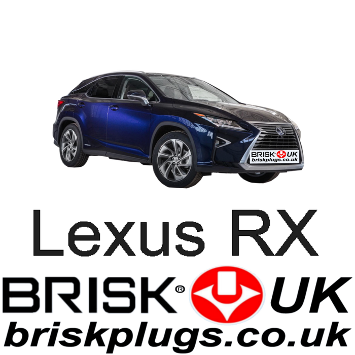 Lexus RX 350 400h 3.5 09-ON Brisk Spark Plugs Silver Racing