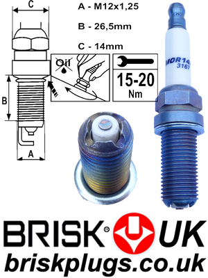 MOR14LGS Range Rover 5.0 Spark Plugs recommended Brisk Racing Tuning