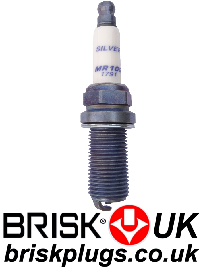 MR10S Brisk Silver Racing Spark Plugs LPG Propane CNG Race Fuels