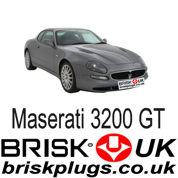 Maserati 3200 GT V8 Bi-turbo 97-02 Brisk Racing Spark Plugs