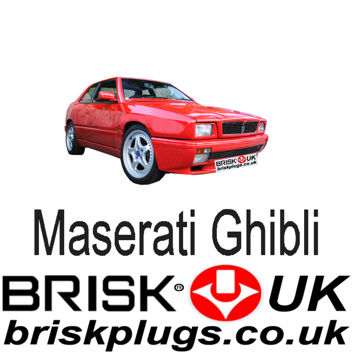 Maserati Ghibli Cup 2.0 2.8 V6 222 Bi Turbo Brisk Racing Spark Plugs