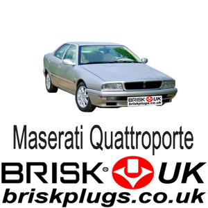 Maserati quattroporte Spark plugs recommended replacement spares 2800 turbo v6 V8 Brisk Racing UK