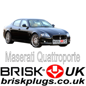 Maserati quattroporte V8 Spark plugs recommended replacement spares 4.2 4.7 Brisk Racing UK 