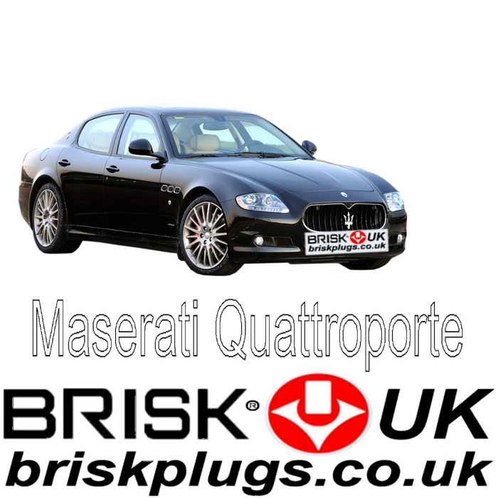 Maserati Quattroporte 4.2 4.7 V8 01-12 Brisk Racing Spark Plugs