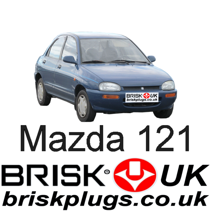 Mazda 121 DB 1.1 1.3 90-98 Brisk Performance Spark Plugs