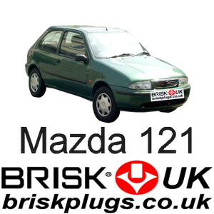 Mazda 121 JASM Brisk Racing Spark Plugs performance tuning motor sport NGK Denso