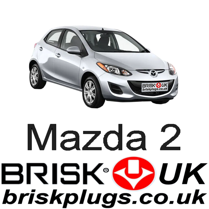 Mazda 2 Demio 1.3 1.5 07-14 Brisk Performance Spark Plugs