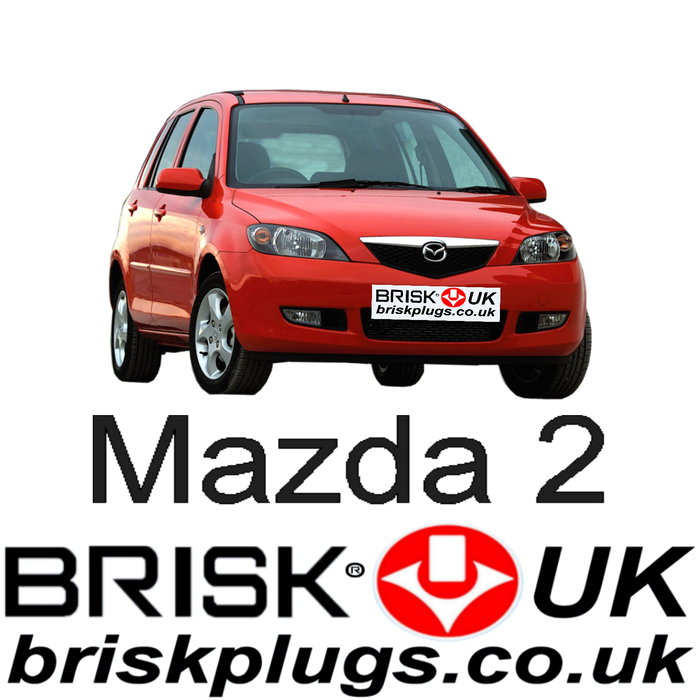 Mazda 2 Demio 1.25 1.3 1.4 1.5 1.6 02-07 Brisk Performance Spark Plugs