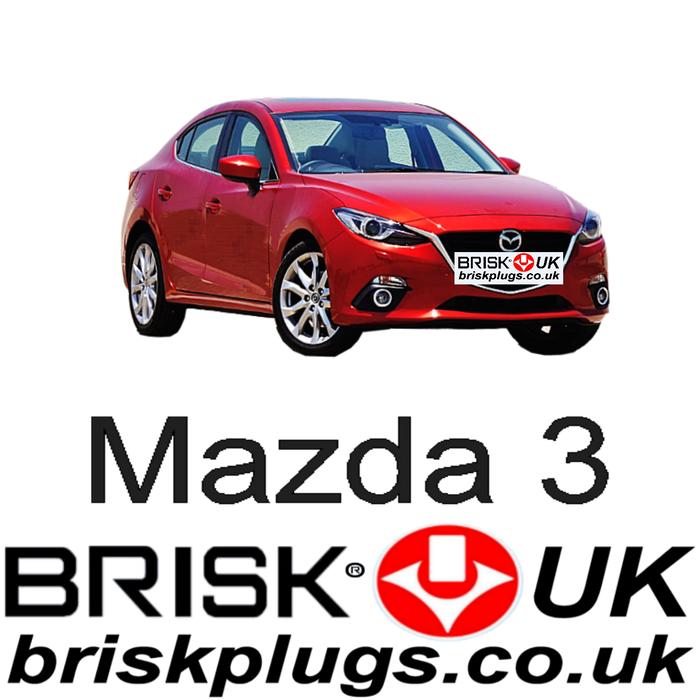 Mazda 3 1.5 2.0 SkyActiv 13-ON Brisk Racing Spark Plugs
