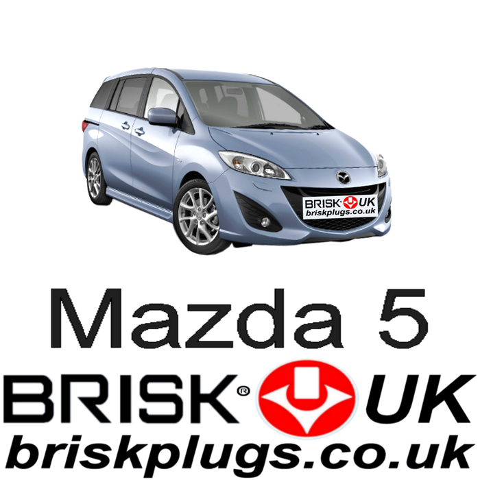 Mazda 5 1.8 2.0 10-ON Brisk Racing Silver Spark Plugs