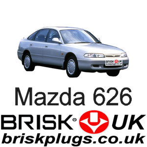 Mazda 626 GE 1.8 2.0 2.2 2.5 91-97 Brisk Performance Spark Plugs