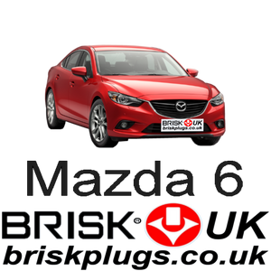 Mazda 6 GJ Replacement Brisk Spark Plugs Tuning Racing More power lower emissions