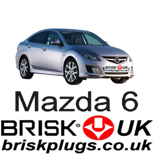 Mazda 6 MRZ Brisk Racing Spark Plugs more power tuning performance upgrade