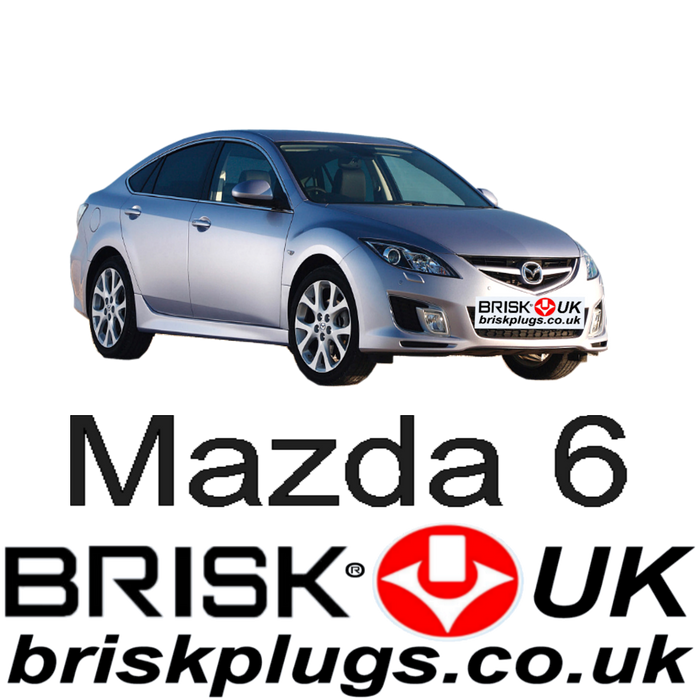 Mazda 6 1.8 2.0 2.5 MRZ 07-12 Brisk Racing Silver Spark Plugs