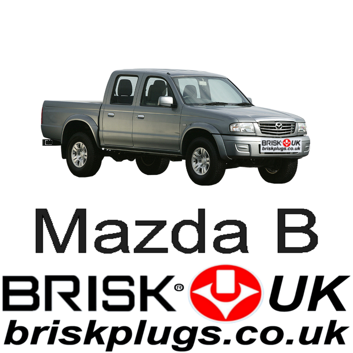 Mazda B UN 2.2 2.6 98-06 Brisk Performance Spark Plugs