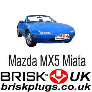 Mazda MX5 Miata Performance Spark Plugs Brisk Racing Tuning more power