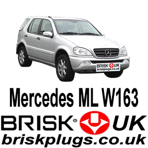 Mercedes ML W163 Brisk Performance Upgrade Spark Plugs More Power Lower Consumption fix Misfire