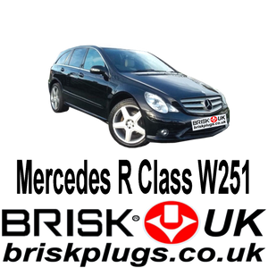 Mercedes R Class W251 R350 R500 Spark Plugs Recommended Brisk Ignition parts Bosch NGK
