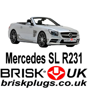 Mercedes SL R231 AMG Brabus Spark Plugs for Tuning more power chipping Brisk Plugs