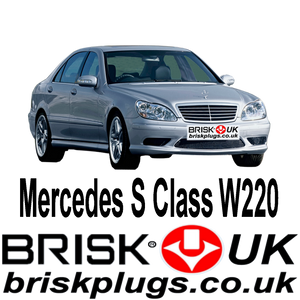 S Class W220 S500 S55AMG S600 Racing Spark Plugs Brisk Tuning LPG CNG GPL