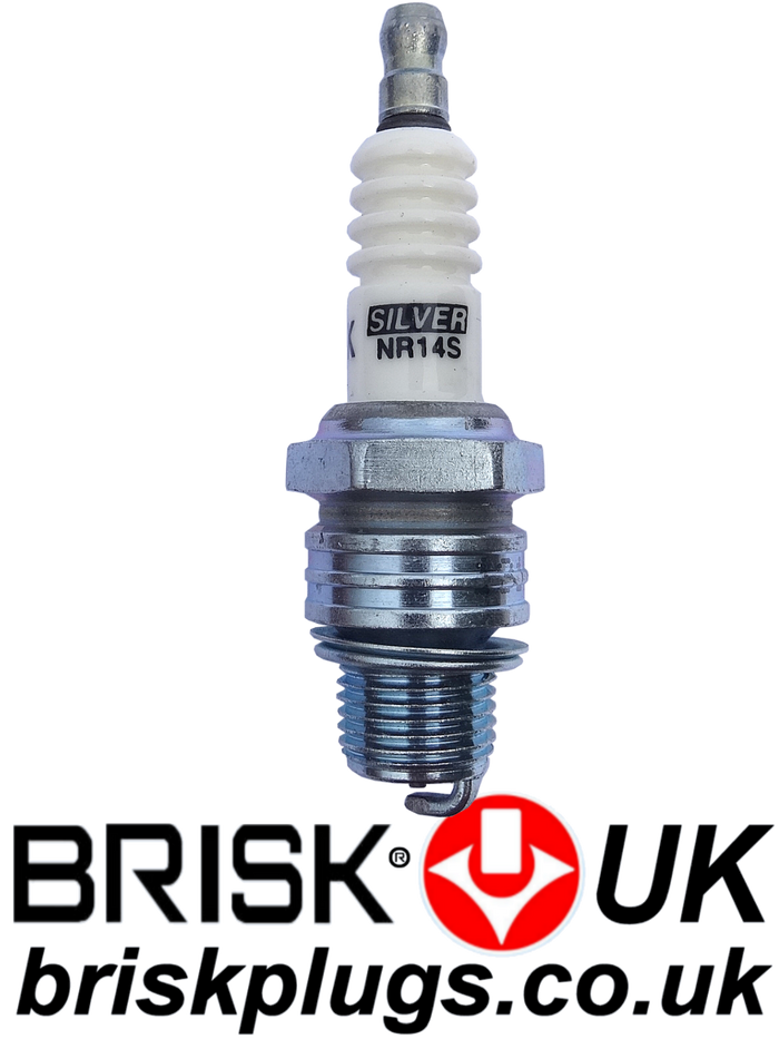 NR14S Brisk Spark Plugs Silver Racing Classic Engines